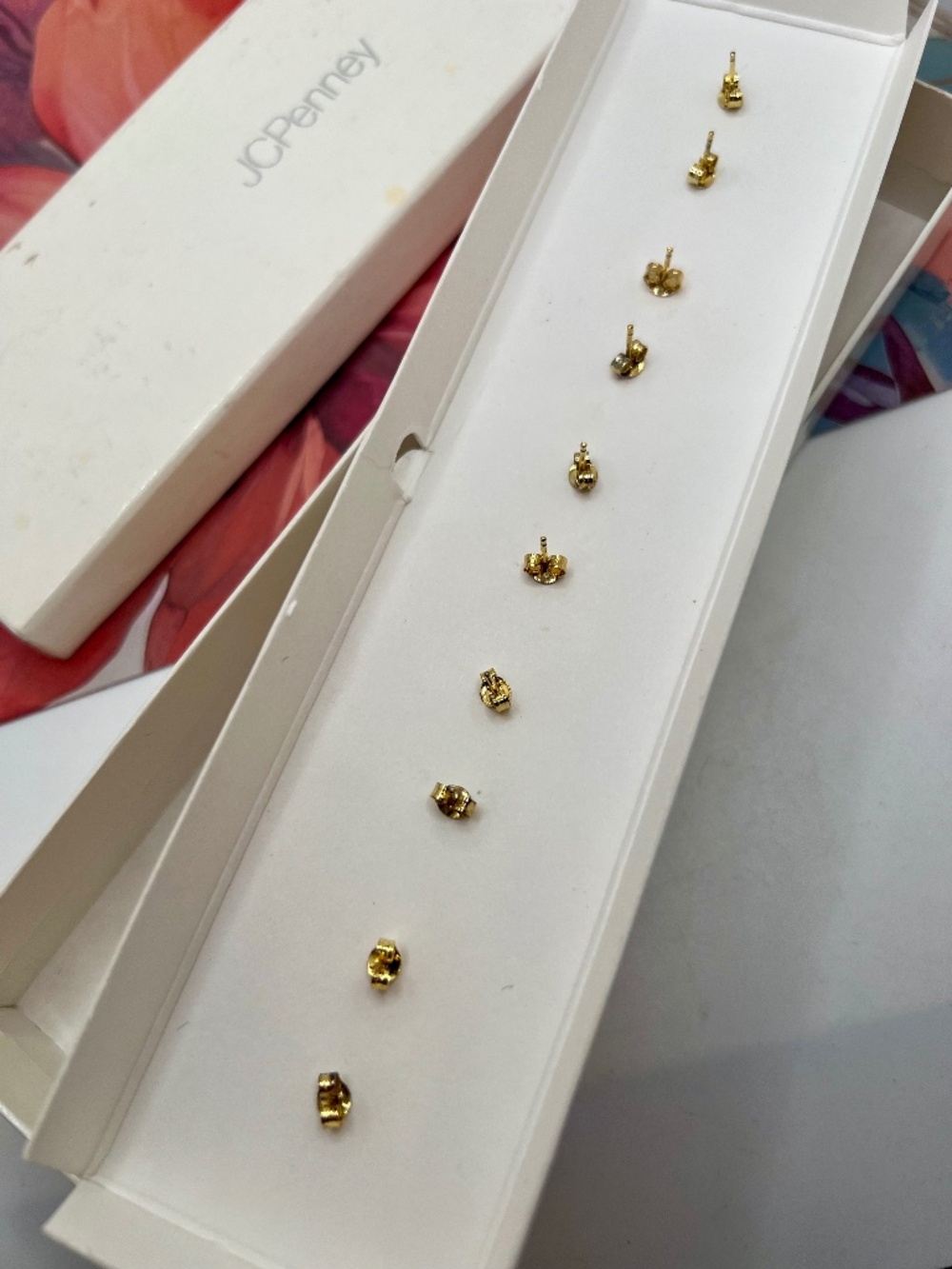 JC Penney 925 Gemstone Stud Earrings Set FINAL MARKDOWN - Picture 9 of 9